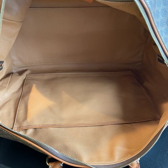 Celine Vintage Macadam Coated Canvas Duffle Bag - Brown - Preowned - Picture 13 of 16